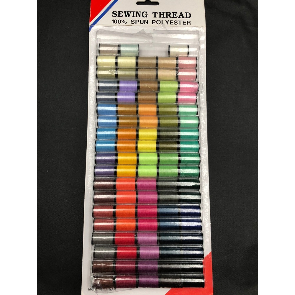 Jumbo Sewing Thread Assortment 100% Spun Polyester Multi Color Spools 93pc